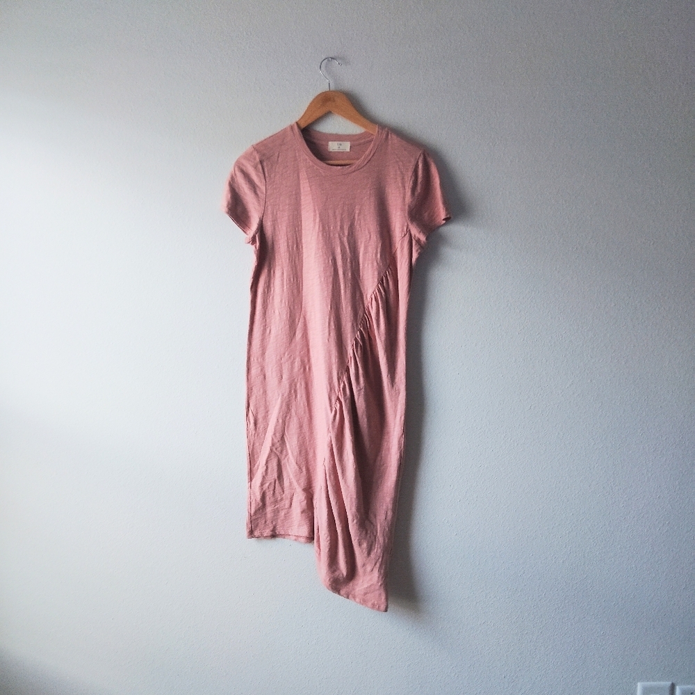 Anthropologie T.La Asymmetrical Short Sleeve Dress